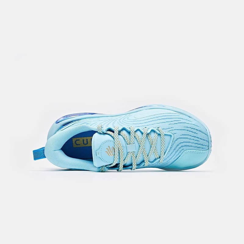 Under Armour Curry Flow 12 Rutschfest Niedrig geschnitten Kinder Basketballschuhe Blau Unisex 3028501-494