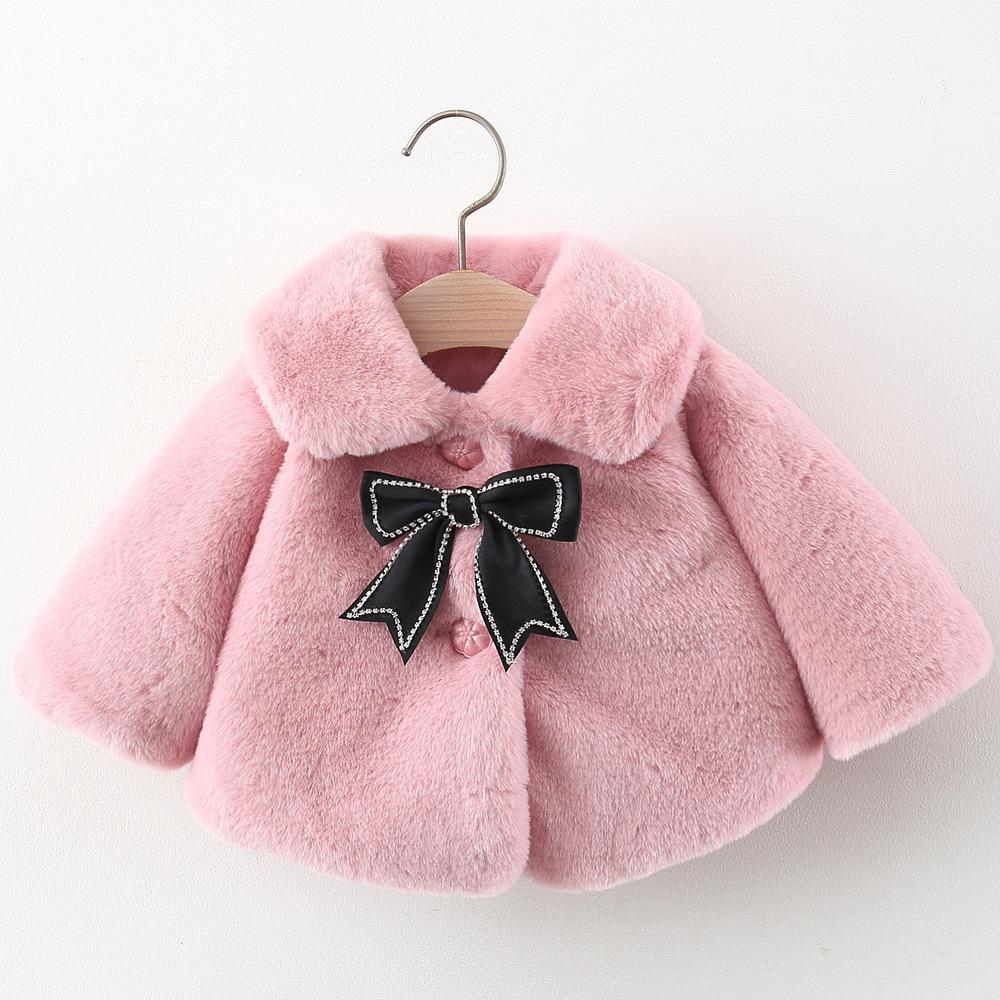 Children's Casual Coat Autumn and Winter Sweet Shawl Coat for Girls