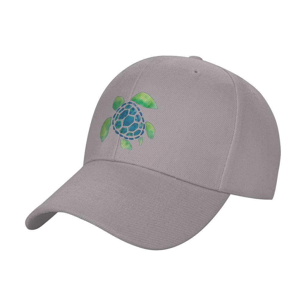 Watercolor Summer Sea Turtle  Baseball Cap  Stylish UnisexTeens Trucker Hat Hot Sale Design Hiking Fishing Baseball Caps