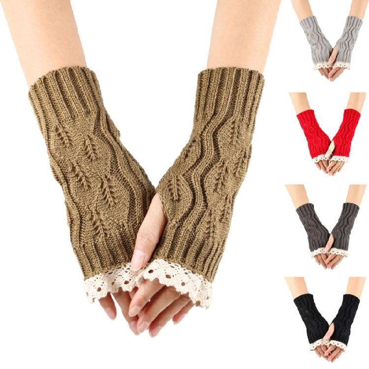 Knit Gloves Fashion Fingerless Gloves Arm Sleeves Arm Decors Female Accessory