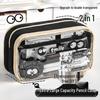 Upgraded Transparent Coal Ball Pencil Case - Stylish, High Capacity for Boys & Girls
