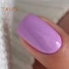 24Pcs Cute Purple-Color Gel Fake Nails Flat Head Press-On Nails Wearable False Nails Full Cover Artificial French Tip DIY Nail Art Accessories