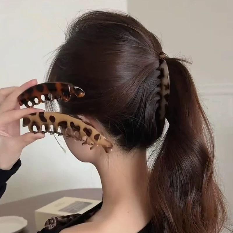 Korea Vintage Lange Haarspangen Einfarbig Bananenclip Damen Haaraccessoires Mode Pferdeschwanz Haarspangen Haarklammern Haarnadeln