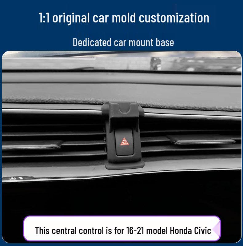 Kompatibilní držák telefonu pro Honda Civic (2016–2023) 9., 10., 11. generace – Držák navigace.