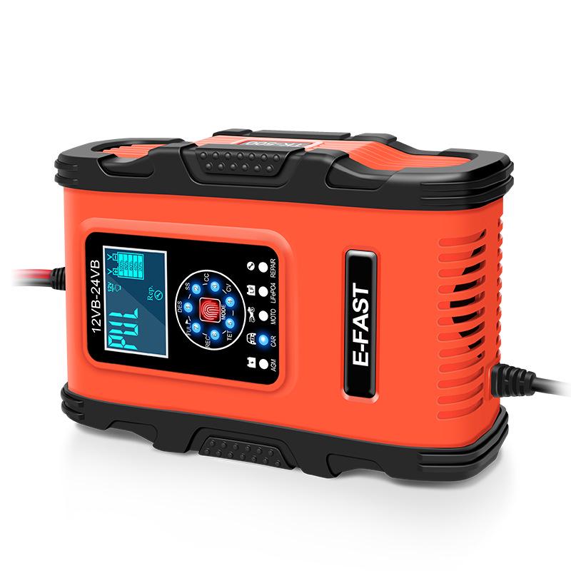 E-FAST LiFePO4 & AGM Motorcycle Car Charger with Safety Certification