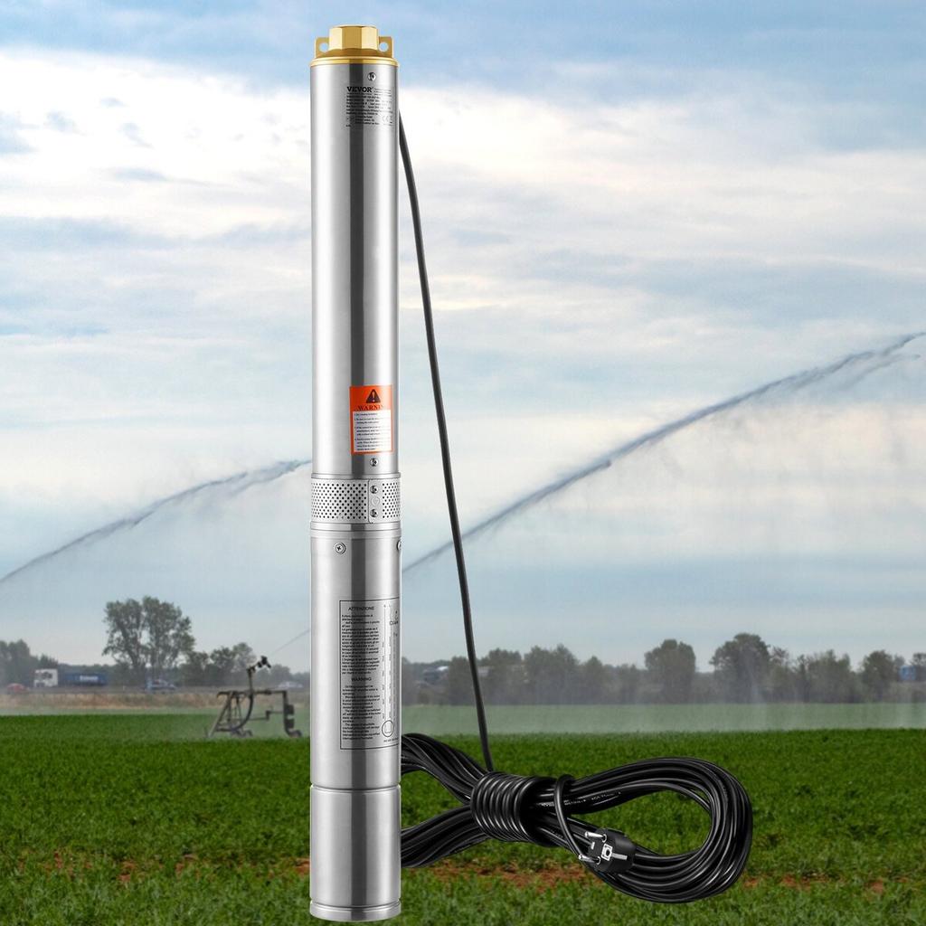 Deep Well Submersible Pump Stainless Steel Water Pump 750W 230V 7.1 m³/h