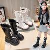 Fashion Fashion Children Long Boots for Girls Patent Leather Princess Knight Boots Autumn Winter Flower Versatile Girls Shoes