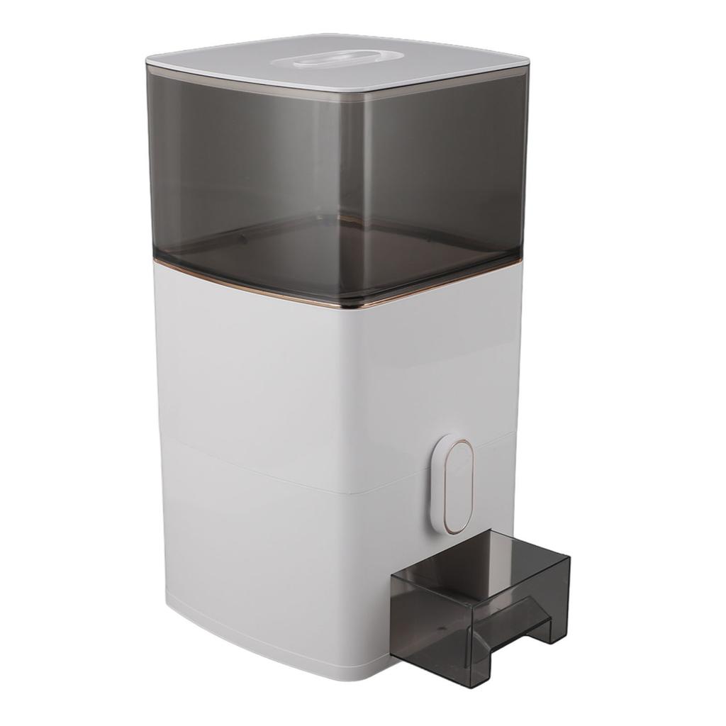 Rice Dispenser 13.2lb Capacity Transparent Window Dry Food Storage Container with Measuring Cup for Kitchen Flour Sugar