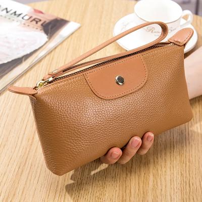 Neue Mode Leder Damen Geldbörse Kontrast Mutter Clutch Tasche Tragbar Nische Vielseitig Handgelenktasche Große Kapazität Krallen