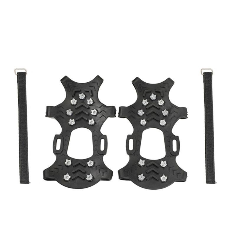 1pair Light weight Ice Cleats Grip Spikes Antiskid Tractions Grip Snow Grip for Mountain Climbing Snow Walking