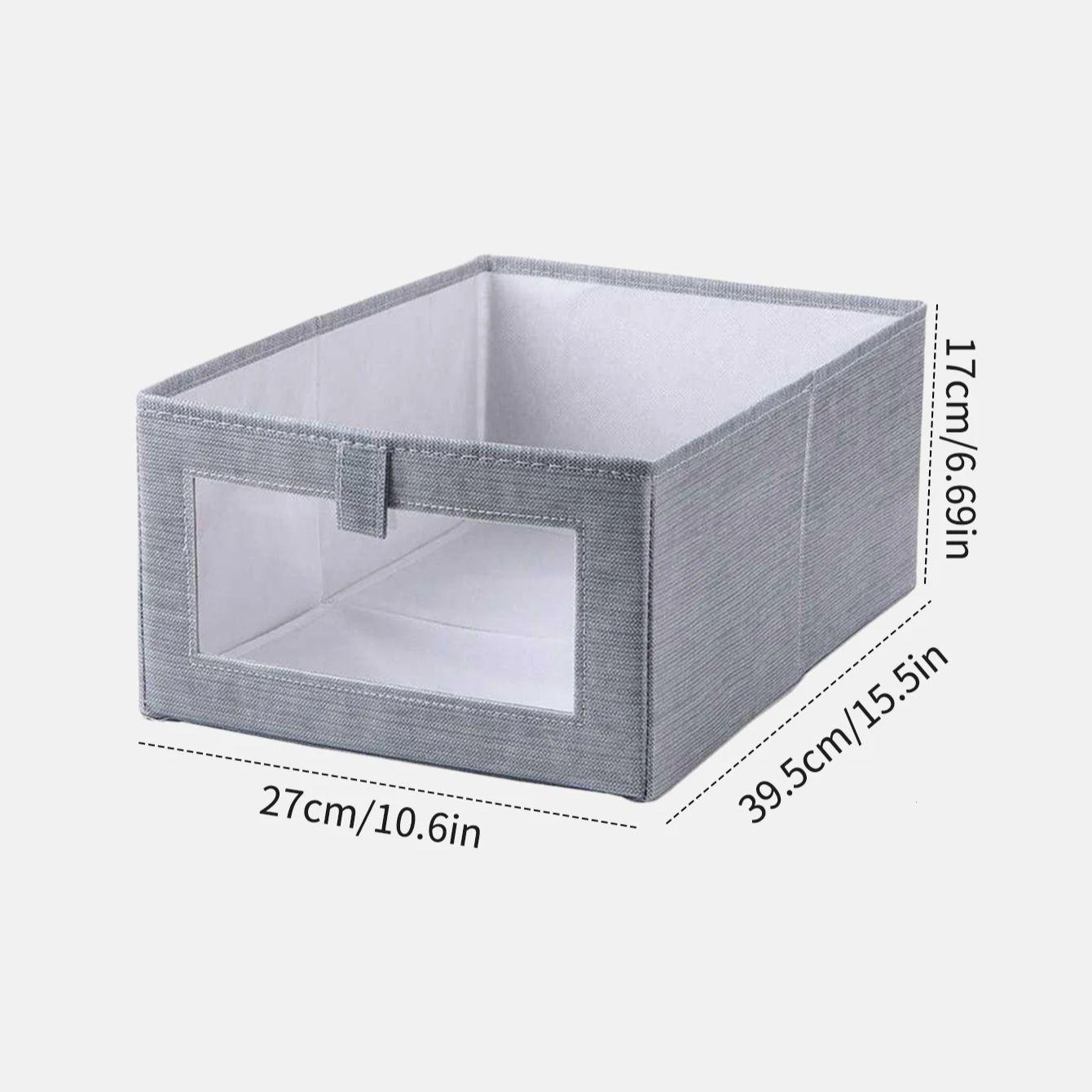 

Ящик для хранения большой емкости, сортировка нетканого материала, одежды и разных предметов, ящик для хранения дома, ящик для хранения серый