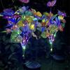 Enpufike LED Solar Butterfly Garden Stake Light