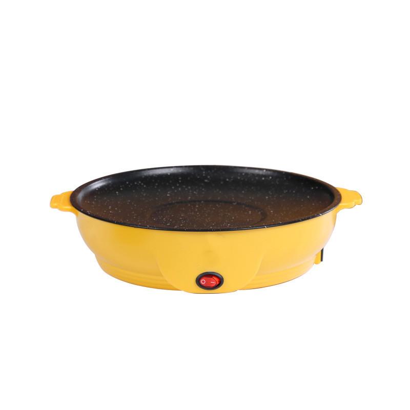 Nepřilnavá elektrická grilovací pánev pro korejské BBQ a steaky - Kompaktní a s nízkým příkonem, Ideální pro koleje a jídlo s sebou.