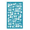 Easter Rabbit Silk Screen Stencils for Clay Reusable Silkscreen Print for DIY Printing On Clay Jewelry Earrings Decor