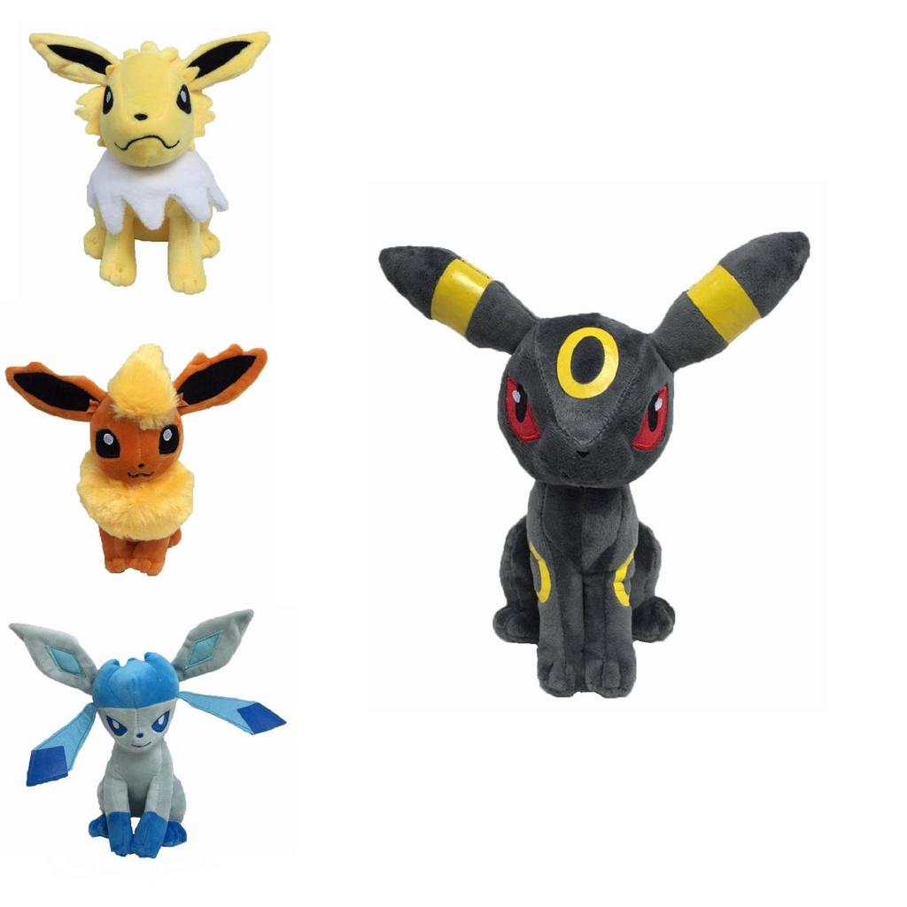 Adorable 8" Pokemon Jolteon Flareon Glaceon Plush Toy Stuffed Doll For Kids And Collectors