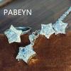 925 Sterling Silver Fashion Light Luxury Star Zircon Jewelry Set Women's Ring Earrings Necklace Birthday Party Anniversary Gift