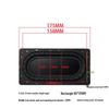5-6" Speaker Low-Frequency Radiator Diaphragm with Patterned Rubber Edge and Holes, 90x175MM Bass Vibration Plate