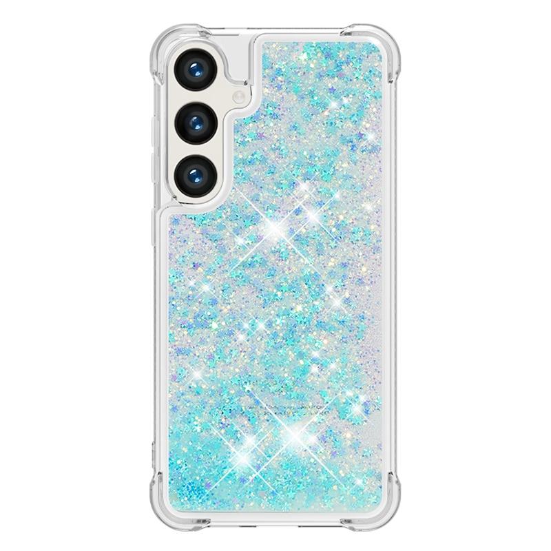 S24 Fe Case On For Funda Samsung Galaxy S24 FE Cover Glitter Dynamic Liquid Case For Samsung S 24 Ultra S24+ S24FE Cases Coque