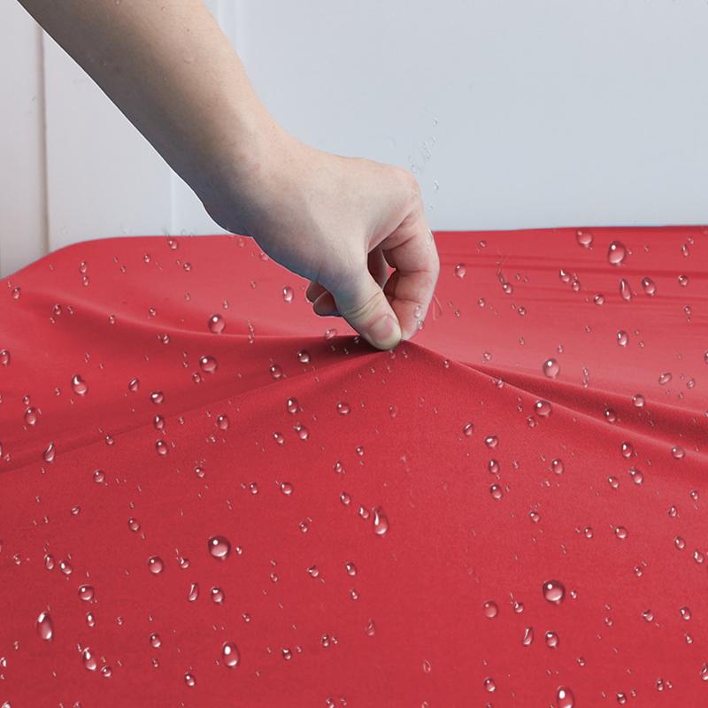 High Quality Waterproof Mattress Protector Solid Color Bed Sheet Deep Pocket Fitted Sheet Bedspread with Elastic Bands Sheets Sofa Cover