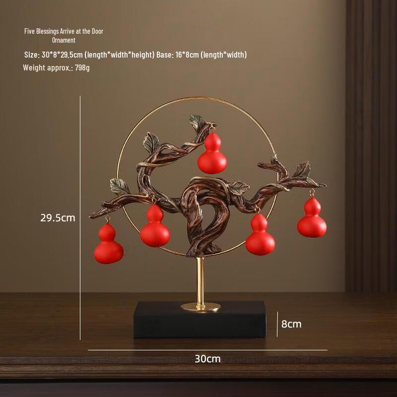 Five Blessings Auspicious Ornament