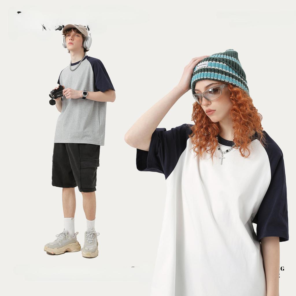 220g pure cotton Summer T shirts for Men Casual Oversized male Streetwear T-shirt Unisex Basic Solid Young boys y2k Tops