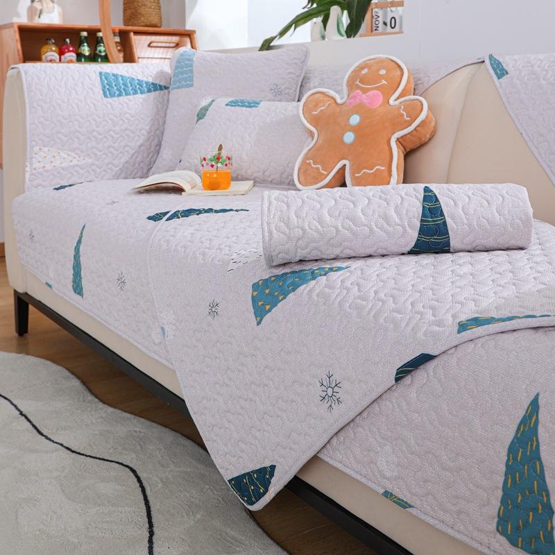 Fabric Cotton Sofa Cushion Modern Simple Pure Cotton Four Seasons Universal Non-Slip Sofa Slipcover Sets