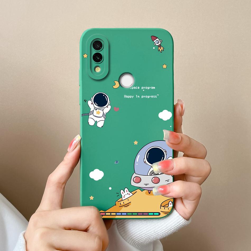 Case For Xiaomi Redmi 7 Cute Candy Painted Cover For Redmi7 Soft Liquid Silicone Upgrade Lens Protection Anti Drop Phone Shell