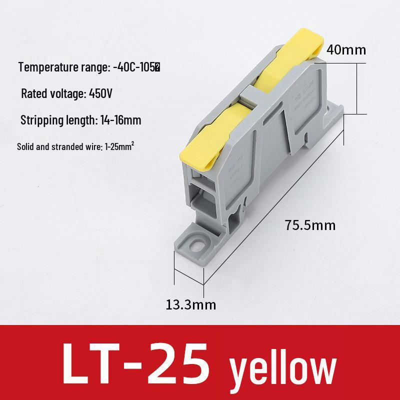 High-Power Quick-Connect Terminal Blocks: 3-In 3-Out Push-Type Wire Connectors & Cable Joining Tool