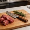 6 Inch Nakiri Knife 73-layers Tricolour Copper Damasus Steel Chef Slicing Vegetables Cleaver Meat Kitchen Knives Wood Handle