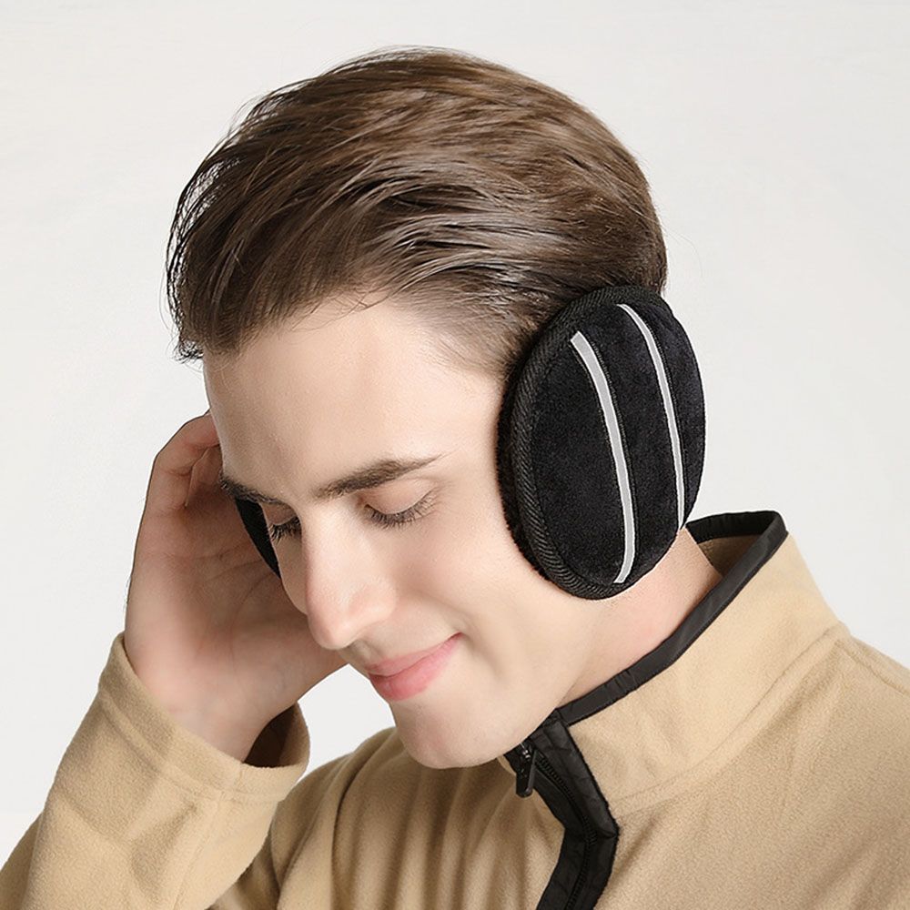 Cold Protection Thicken Plush Winter Reflective Earmuffs Ear Cover Ear Protection