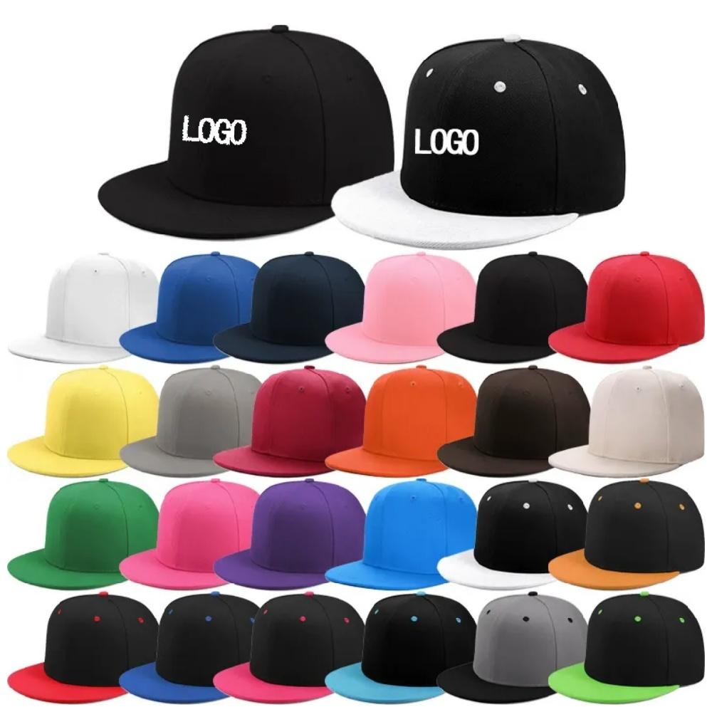 Custom American-Style Flat-Brim Hip-Hop Caps for Men Summer Sun Hats Streetwear Baseball Caps for Women Couple's Flat-Brim Hats