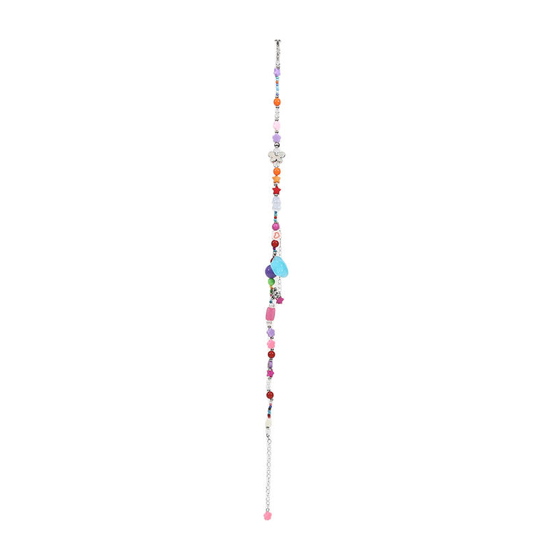 Bohemian Vintage Women Colorful Beaded Star Necklaces Sweet Aesthetic Choker Statement Necklace Pendant Jewelry Gift