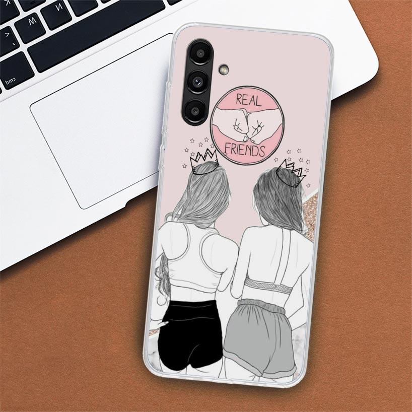 Girls Bff Best Friends Forever Phone Case For Samsung Galaxy A02S A12 A22 A32 A42 A52 A72 A51 A50S A71 A41 A31 A21S A70S A40 A30