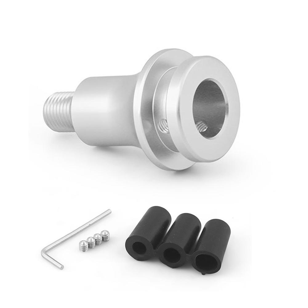 

Универсальный Модифицированный Автомобильный Адаптер Ручки Механической Коробки Передач из Алюминиевого Сплава для Резьбы M12x1.25 Адаптер Соединения Пыльника серебряный