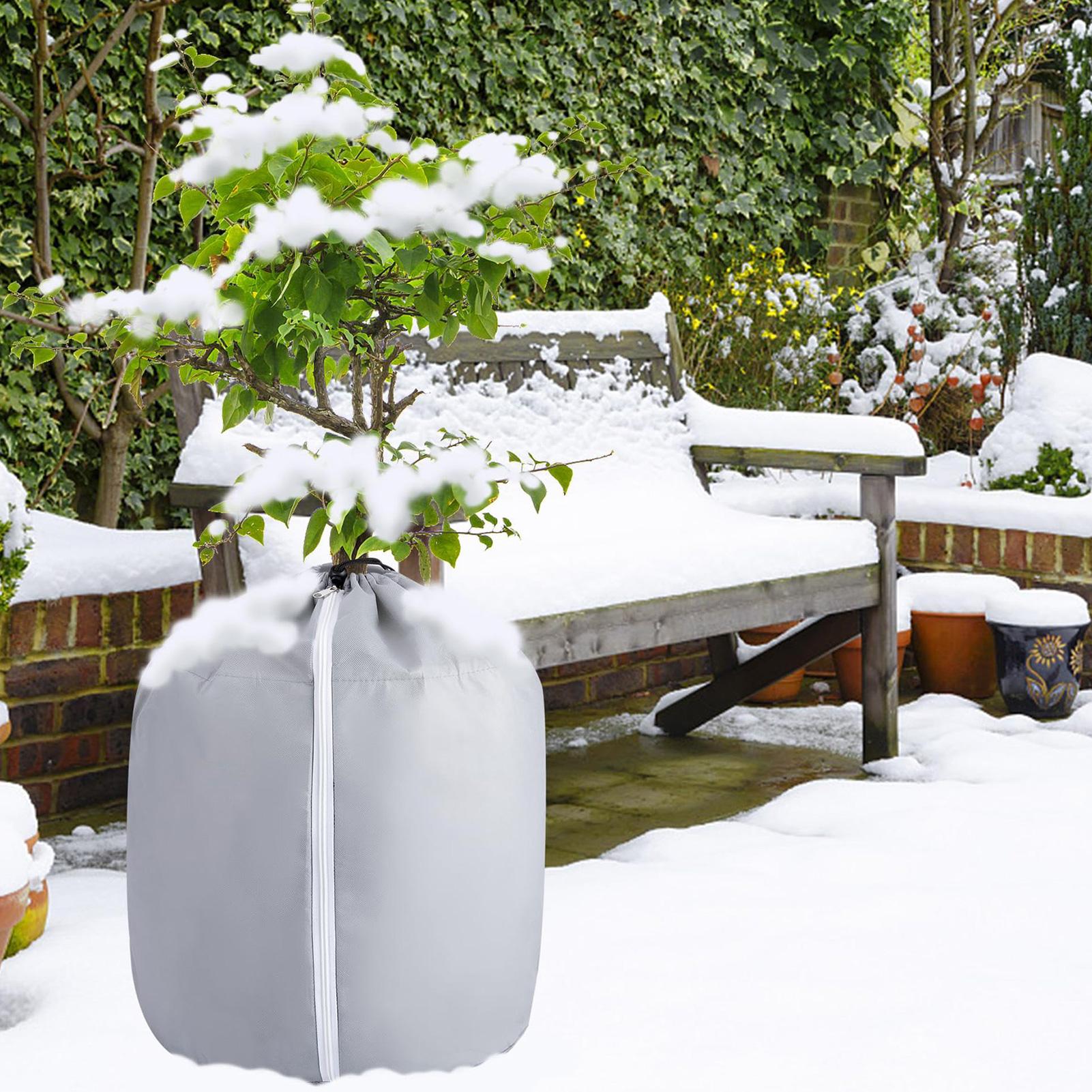 Winter Flower Pot Thermal Cover Reusable Plant Protection Cover Freeze Protector Bag Fruit Tree Plants Frost Protective Supplies