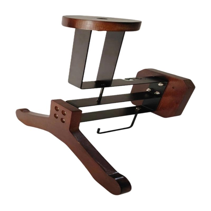 Wall Mount Football Bicycles Hat Hanger Stand Holder Wooden Wall Mount Rack for Cycling Helmet Equipment