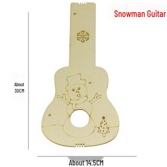 Handgefertigte Holz Kinder DIY Malerei Kritzel Gitarre Schmuck und Musikinstrument für den Kindergarten