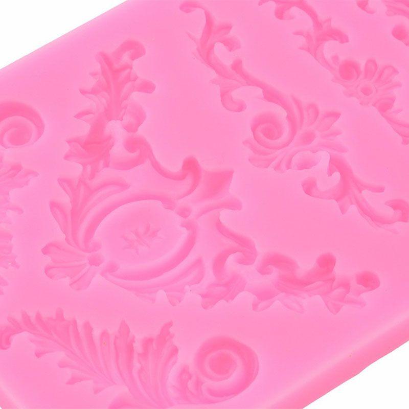 Premium Quality Silicone Fondant Mould With Vintage Baroque Cake Border Design
