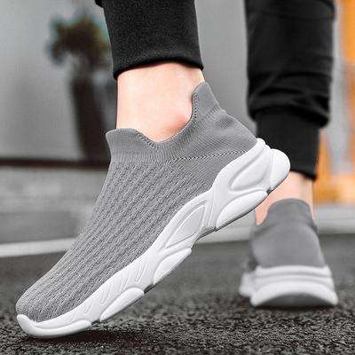 Summer Men's Breathable Mesh Slip-On Casual Sneakers Running Shoes Lightweight Comfortable Outdoor Walking Lazy Easy Wear Design