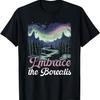 Aurora Borealis Dark Sky Nature Light Display T-Shirt