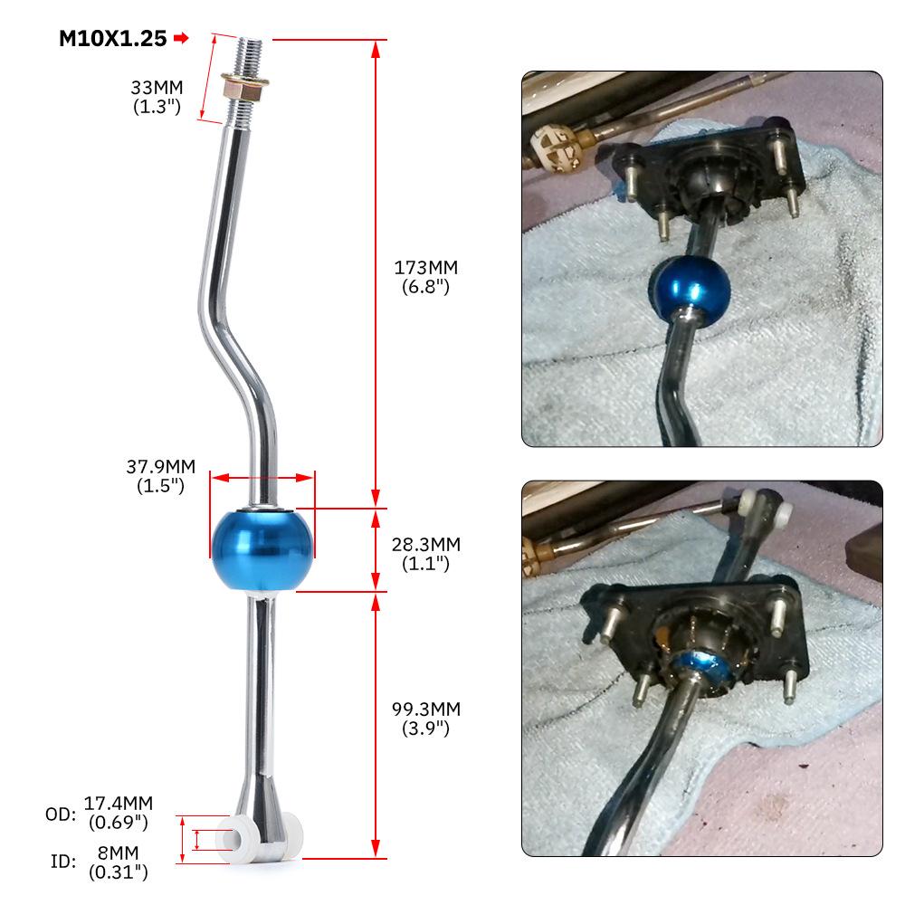 Upgraded Short Throw Shifter for Peugeot 206 (1999-2020) M10X1.25