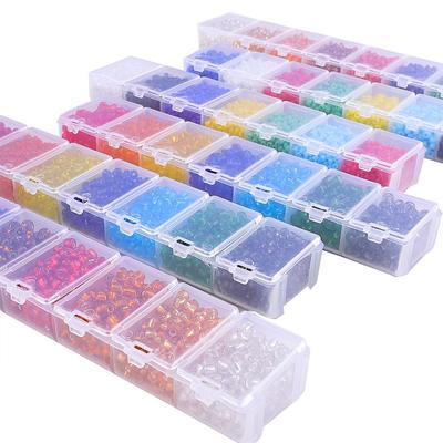 1 Schachtel Kristallglas Saatperlen, Kleine Abstandshalter Perlen Großhandel für Schmuckherstellung DIY