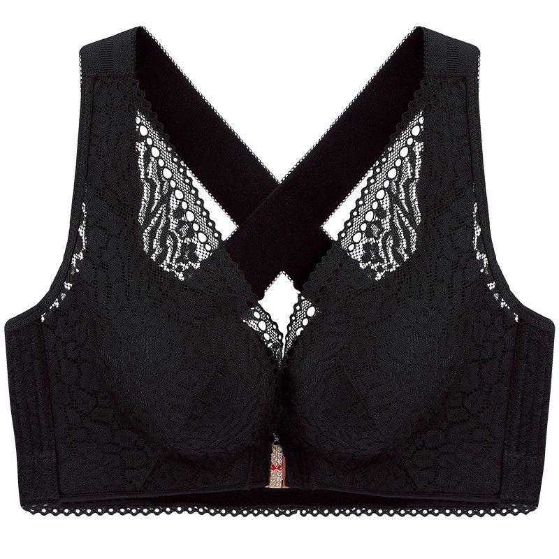 Damen Nahtloses Tanktop Unterwäsche Beauty Back BH Sexy tiefer V-Ausschnitt Solides Tube-Top Raffung Schöner Rücken BH Große Größe Dünn Kein Stahlring Sexy BH