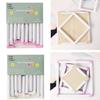 3 Size Crosses Stitching Hoop Embroidery Frame Square Embroidery Hoop PVC Clip Frame for Craft Enthusiasts