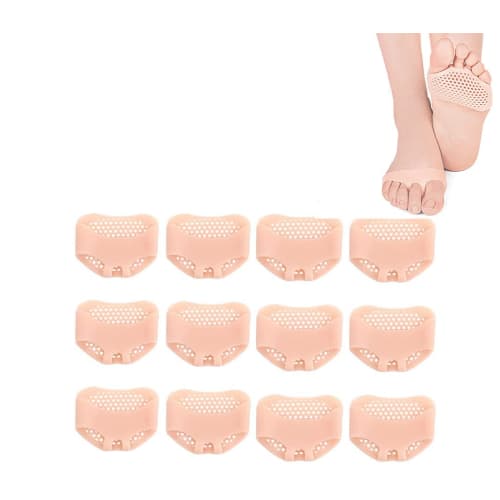 Bige Max Foot Protection Pads, Foot Support, Foot Cushions (12 pieces, for left and right feet) [Shock Absorption/Silicone Material/Unisex/Silicone Pa