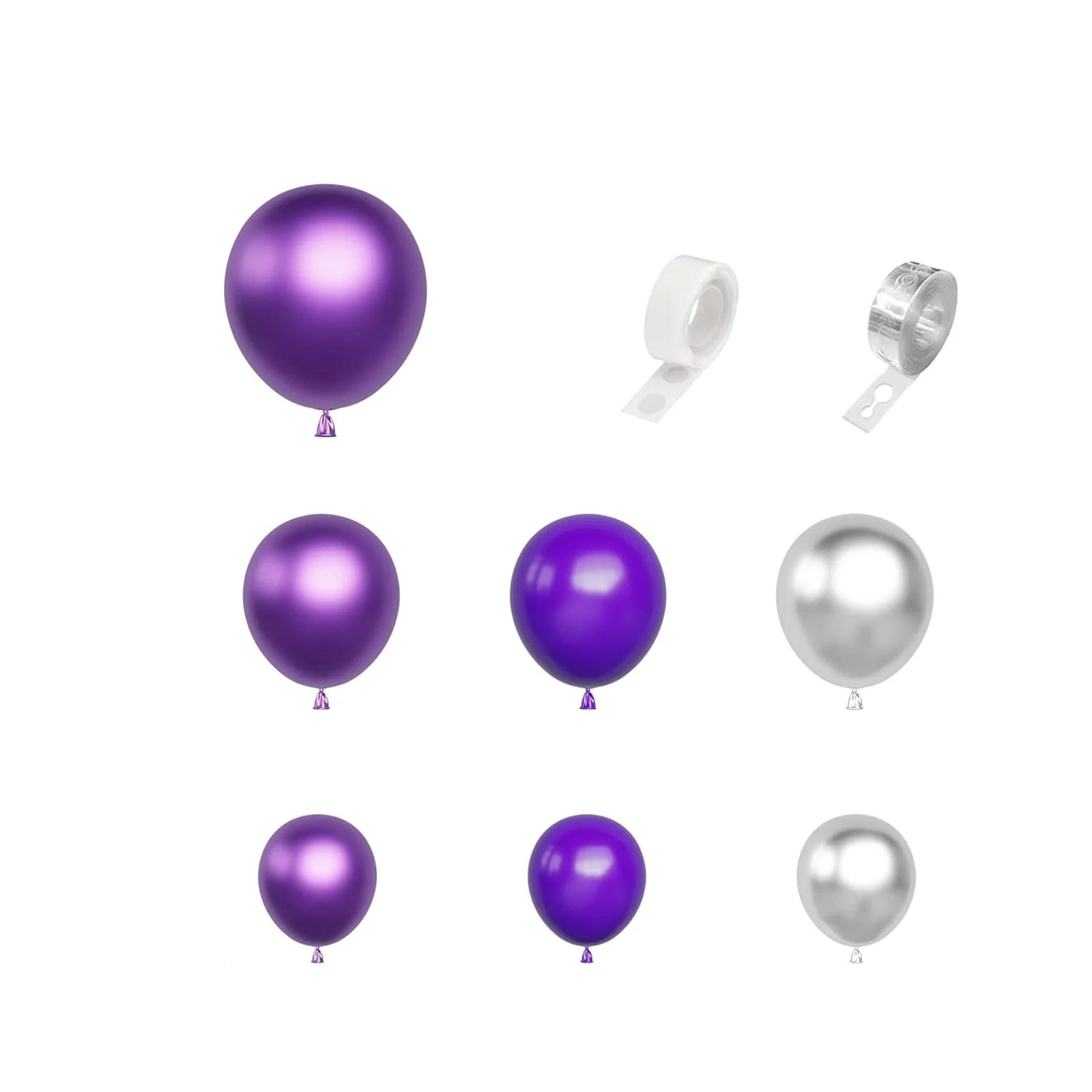 

148 Balloons Suitable For Boys And Girls Birthdays, Baby Parties, Gender Revealing, Wedding Decoration One Size фиолетовый