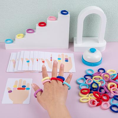 Lernspielzeug Aufklärung Für Kleinkinder Ring Ring Kampfspiel Denktraining Eltern-Kind-Interaktion Früherziehungswerkzeuge