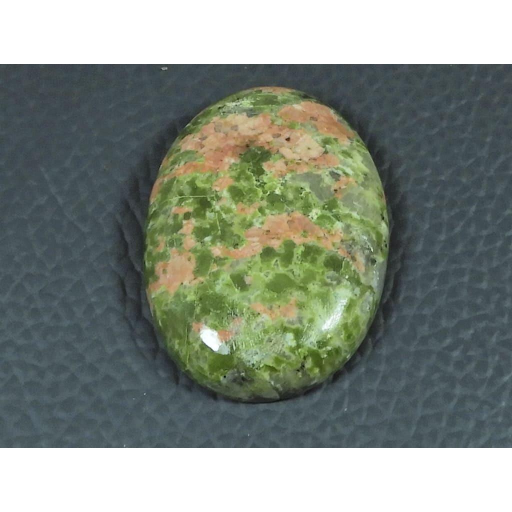 23X34X06MM Natural Unakite Jasper Oval Shape Cabochon Loose Gemstone 56Cts. G-426