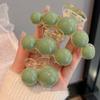 Fermagli per Capelli Barrettes Perle Verdi Vintage per Donna Ragazza Coreani Grandi Pinze a Pinza di Squalo in Acrilico Artiglio per Capelli Copricapo Accessori per Capelli