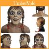 Máscara de Halloween Annabelle Terror Látex Cosplay Adereços de Chapelaria Fantasia Assustadora